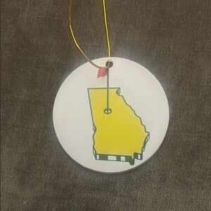 Yellow Georgia Holiday Ornament